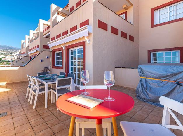 Bright With Sea And Montain View At Cristianos
